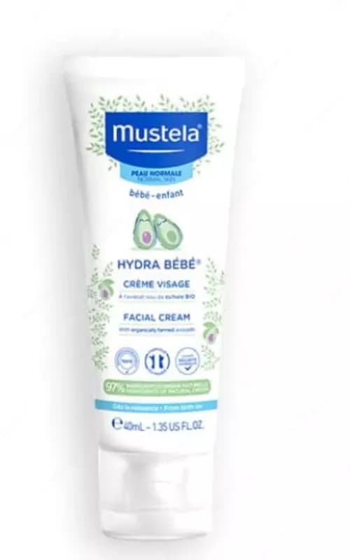 Детский увлажняющий крем-гель для лица ”Mustela” Hydra Baby (40 мл) Франция — 1
