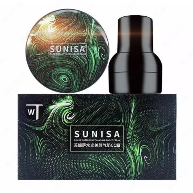 SUNISA Водостойкий тональный кушон для лица, крем суниса — 4