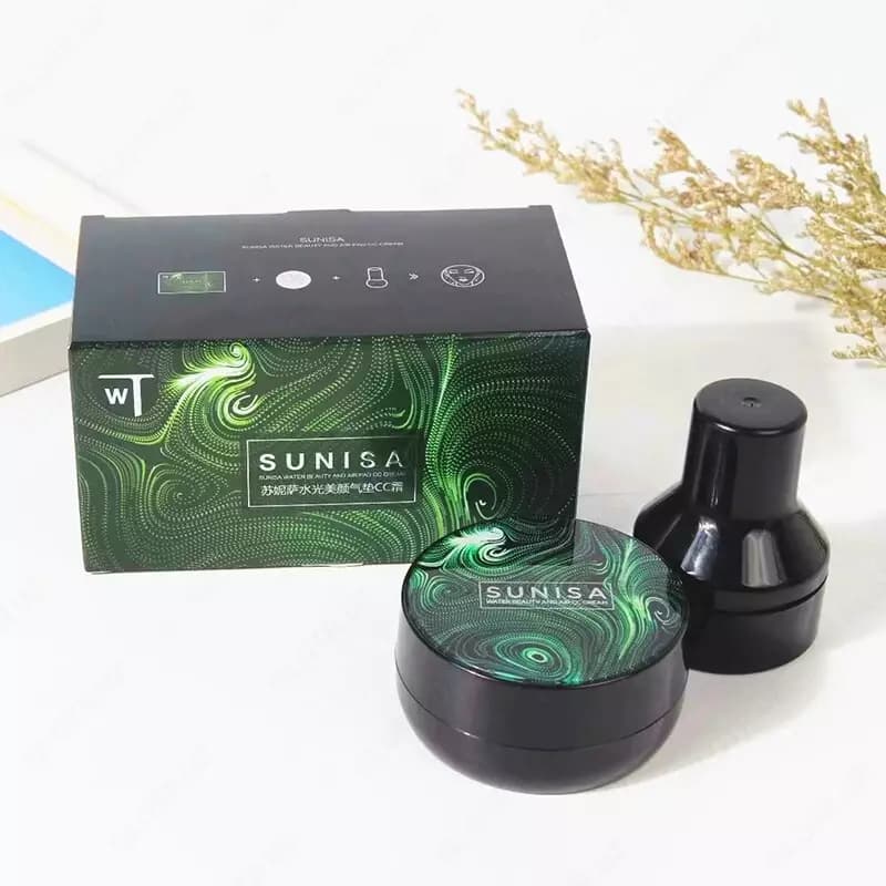 SUNISA Водостойкий тональный кушон для лица, крем суниса — 5