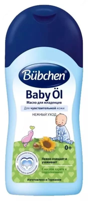 Масло для младенцев с маслом карите и календулой "Bubchen", 200 мл. (NEW) — 1