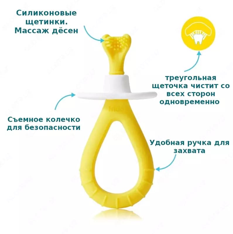 👶🏻🦷 Зубная щетка Fridababy 6м+ — 2