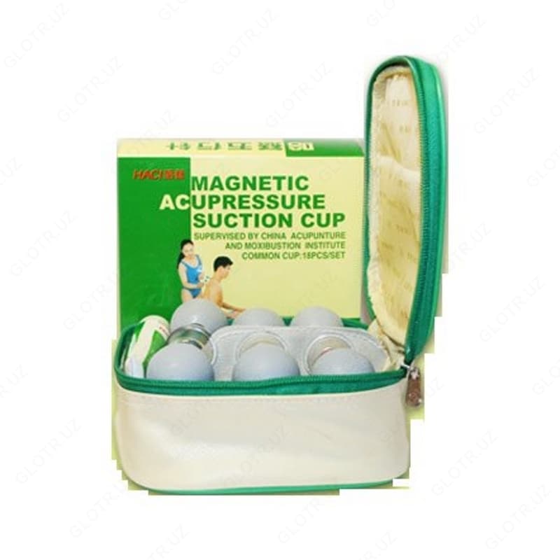Банки-присоски акупунктурного действия - Magnetic Acupressure suction cup (12 шт) — 2