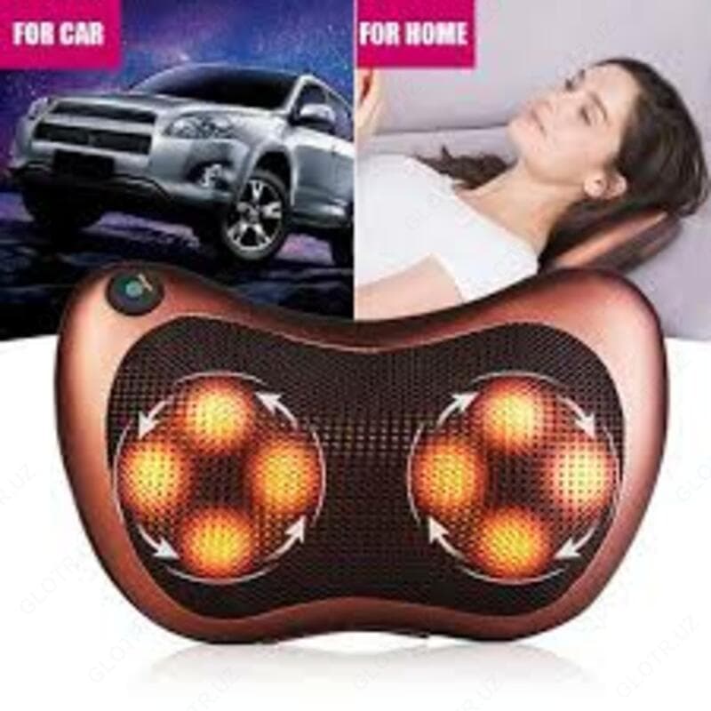 МАССАЖНАЯ ПОДУШКА С ИНФРАКРАСНЫМ ПОДОГРЕВОМ CAR AND HOME. МАССАЖ, — 3