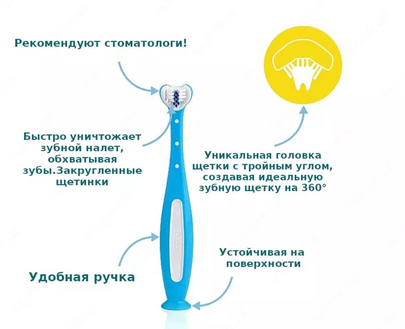 👶🏻🦷 Тренировочная зубная щетка для малышей от 2 лет — 2