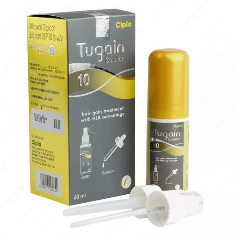 Лосьон-спрей от выпадения волос и облысения Tugain Solution 10 — 2