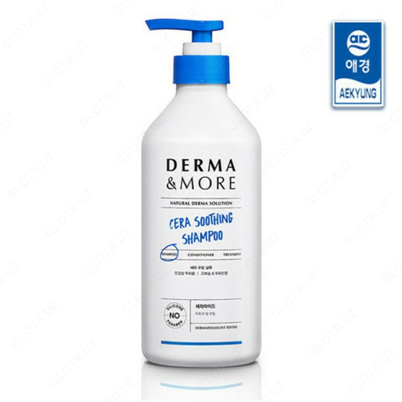 Шампунь ”Успокаивающий” KeraSys Derma & More Cera Soothing Shampoo” — 2