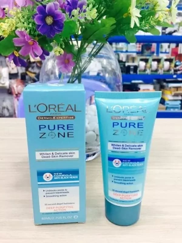Крем-пилинг Loreal Pure Zone для удаления вымерщих клеток кожи — 3