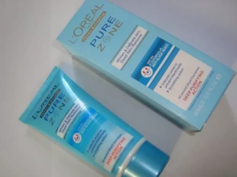 Крем-пилинг Loreal Pure Zone для удаления вымерщих клеток кожи — 4
