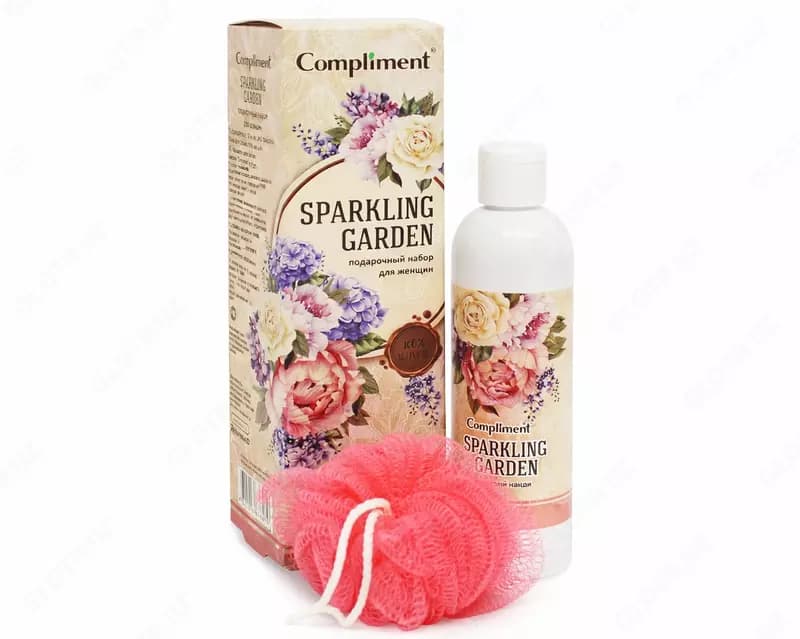 Набор подарочный Sparkling Garden (гель+мочалка) — 4