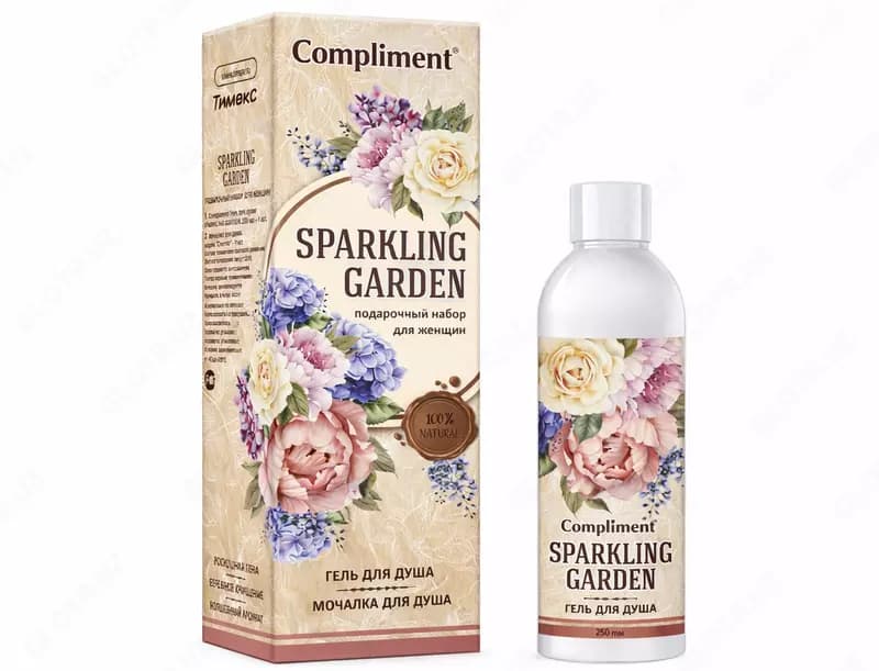 Набор подарочный Sparkling Garden (гель+мочалка) — 5