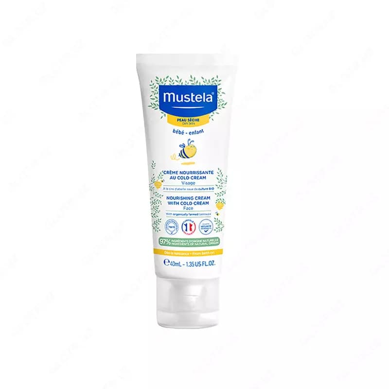 Детский лосьон для тела с кольд-кремом для сухой кожи малыша ”Mustela” Bebe (200 мл) Франция — 2