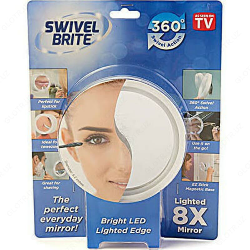 Увеличительное зеркало Swivel brite с подсветкой — 3