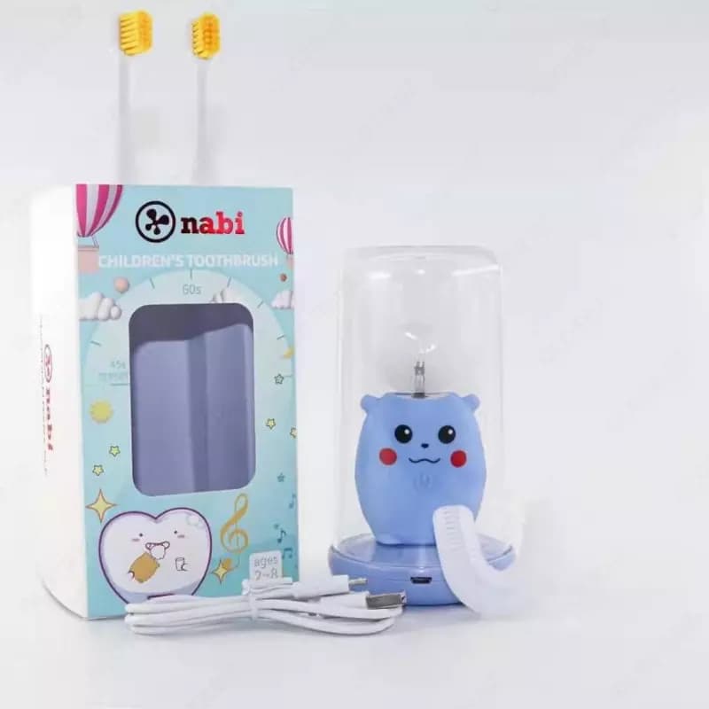 U-образная детская ультразвуковая электрическая зубная щетка Nabi kids — 2
