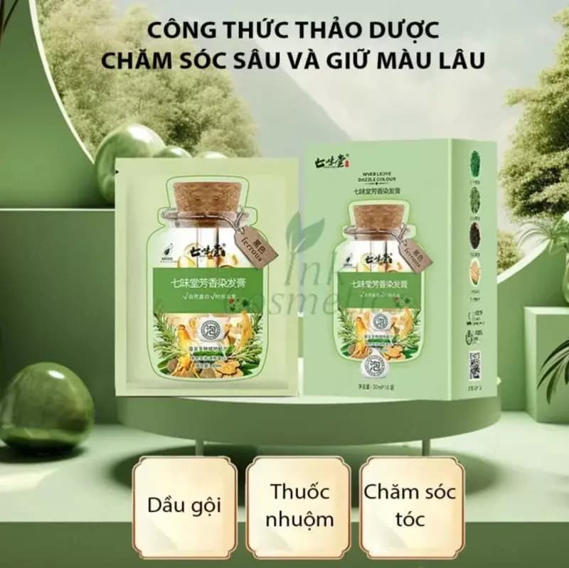 Шампунь-краска для волос Bubble Herbal — 3