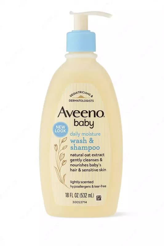 Детское увлажняющее средство для мытья тела и Шампунь ”Aveeno Baby” 354 мл — 1