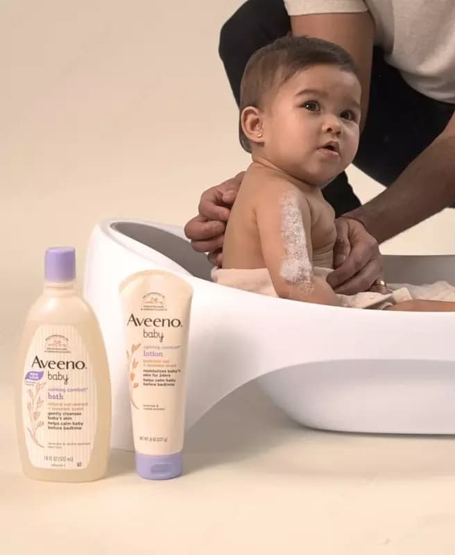 Подарочный набор ( по уходу за детской кожей) ”Aveeno Baby” Welcome Little One, питательный овес — 3
