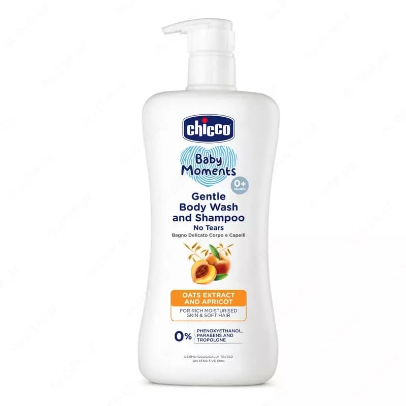Детский гель и шампунь CHICCO BM GENTLE BODY WASH & SHAMPOO 500ML — 1