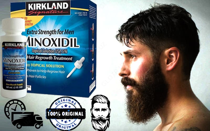 Миноксидил (minoxidil) Kirkland 5% для роста волос и бороды — 1