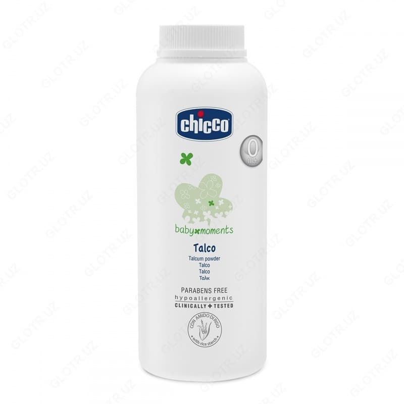 Детская присыпка-тальк CHICCO TALCUM POWDER 150 GR BABY MOMENTS. — 1