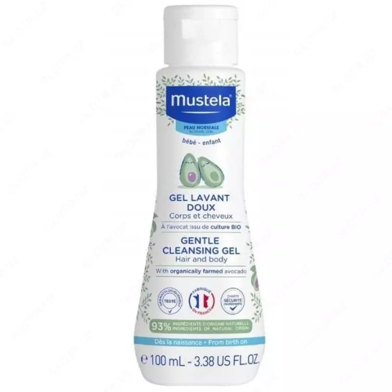Мягкий гель для купания новорожденных ”Mustela” Bebe (100 мл) Франция — 1