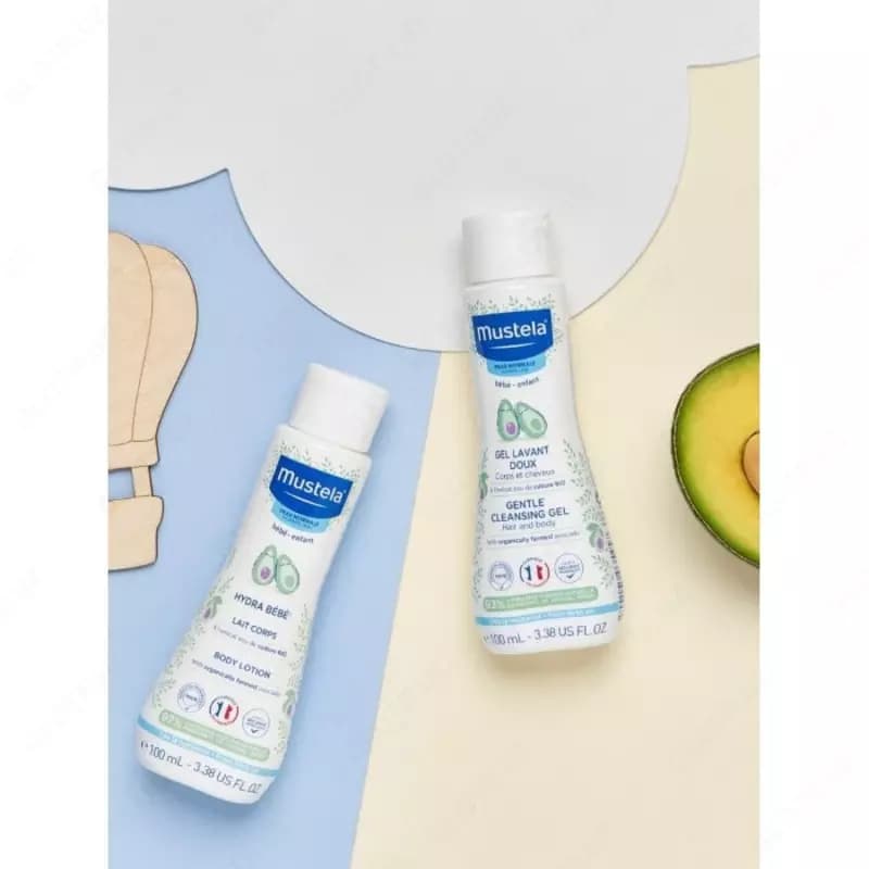 Мягкий гель для купания новорожденных ”Mustela” Bebe (100 мл) Франция — 2