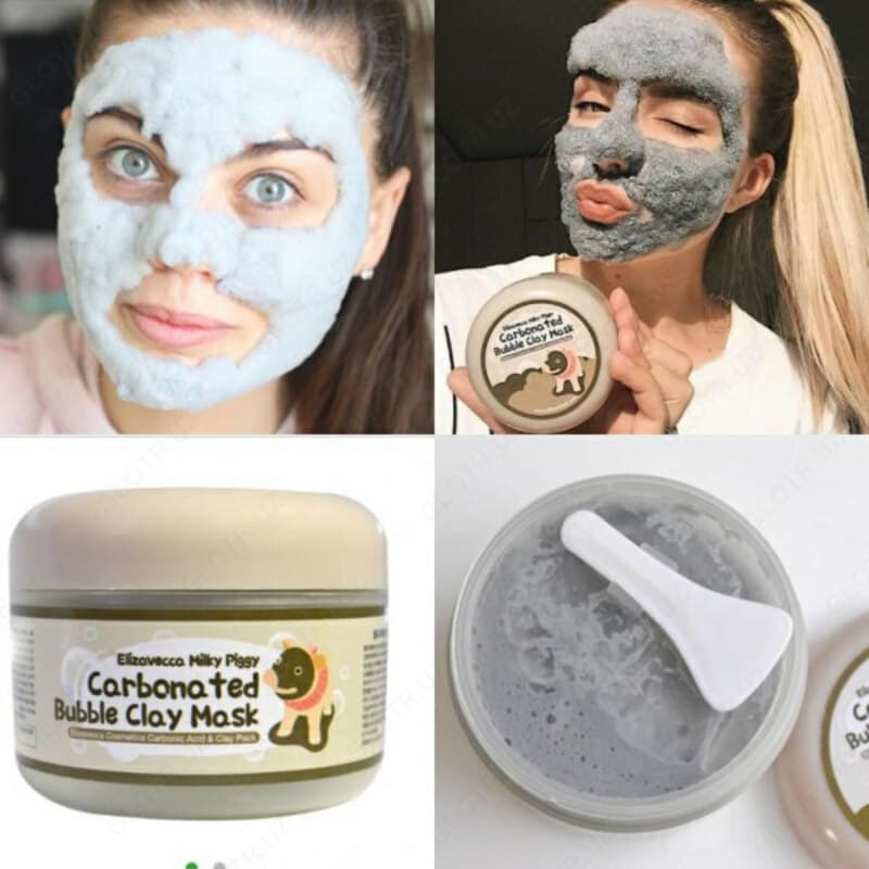 Маска ”Elizavecca Carbonated Bubble Clay Mask” — 3