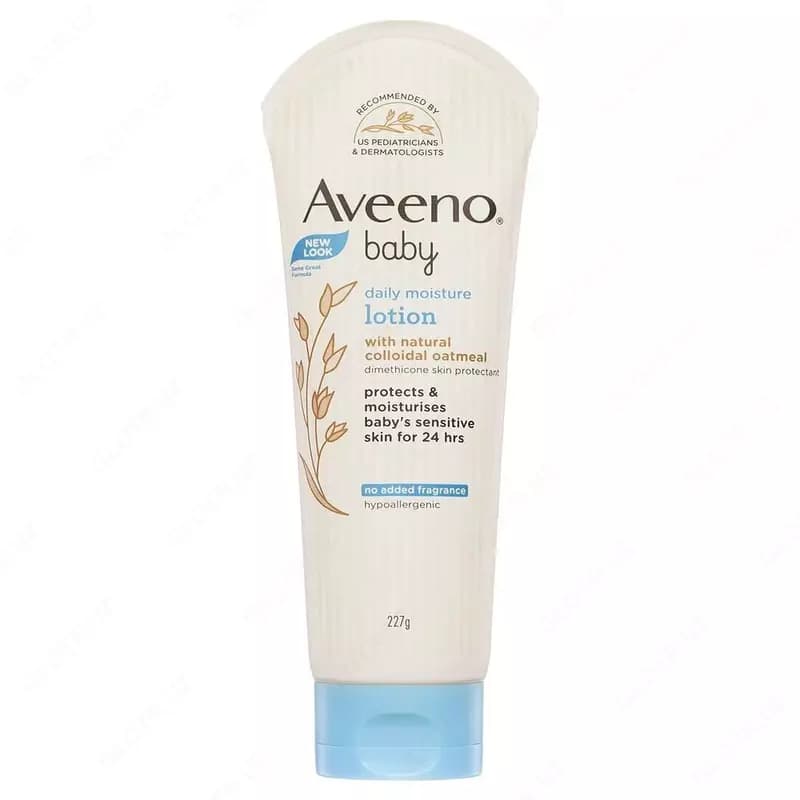 Детский ежедневный лосьон ”Aveeno Baby” Daily Moisture Lotion, увлажняющий гипоаллергенный с натуральной овсянкой для чувствительной кожи ма... — 1
