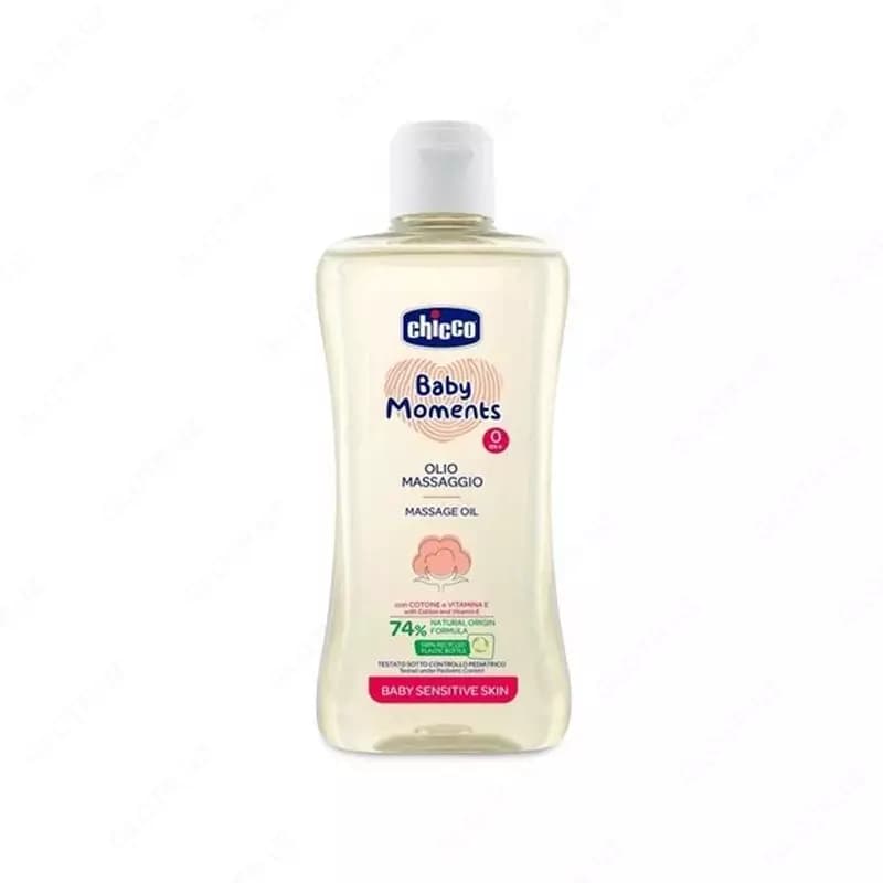 Массажное масло Chicco baby moments 0+, 200 мл — 1