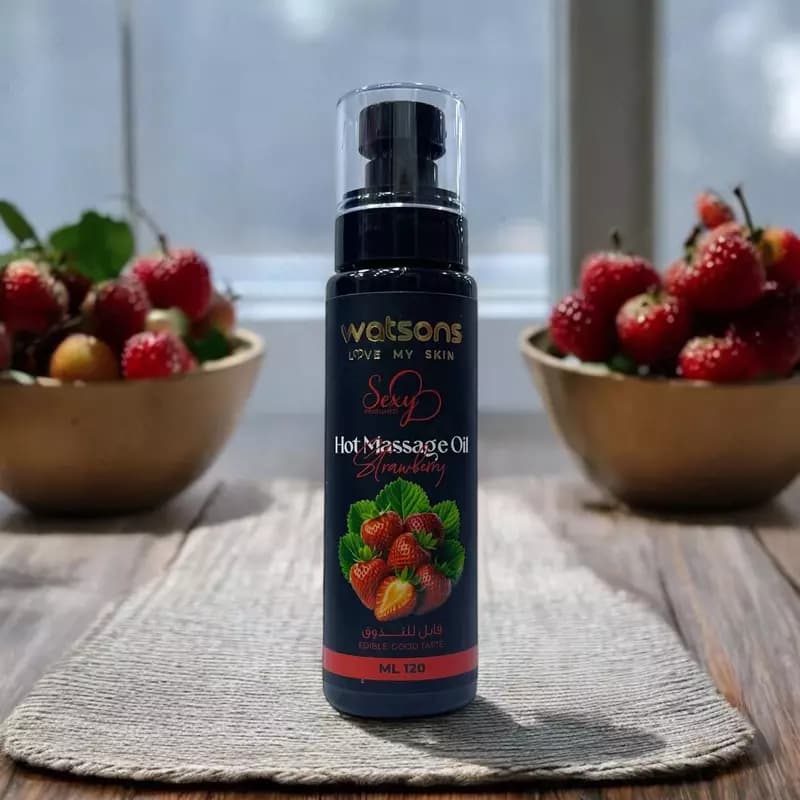 Массажное масло Watsons Hot Massage Oil Strawberry — 1
