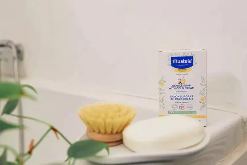 Очищающее мыло ”Mustela” с холодным кремом (100 гр.) Франция — 3