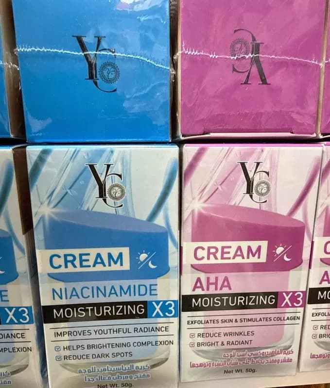 Крем для лица от акне "YC" AHA MOISTURIZING Х3, 50 гр. (Дубай) — 2