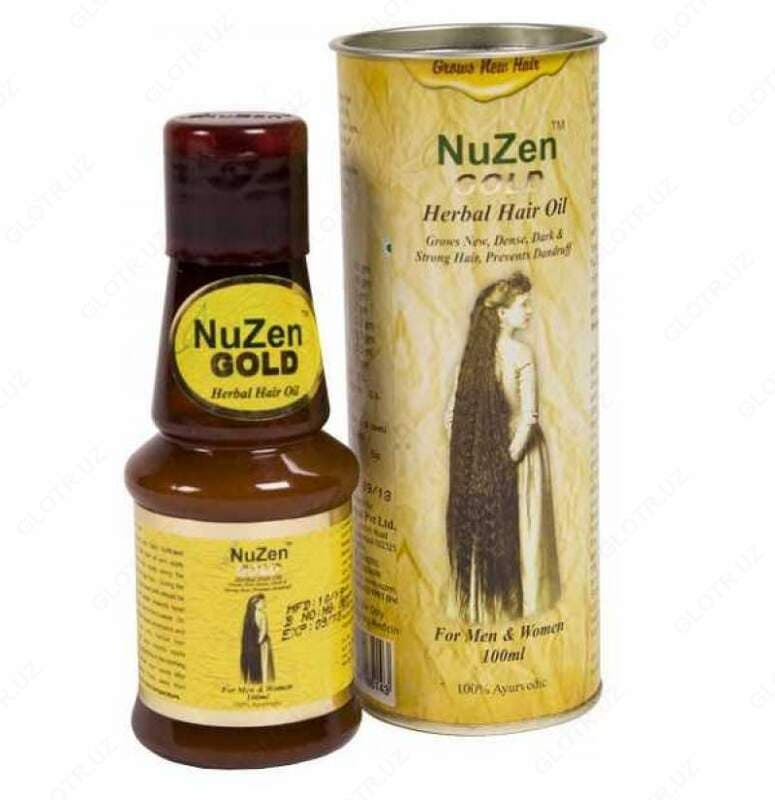 Лечебное травяное масло для роста волос Nuzen gold oil — 3