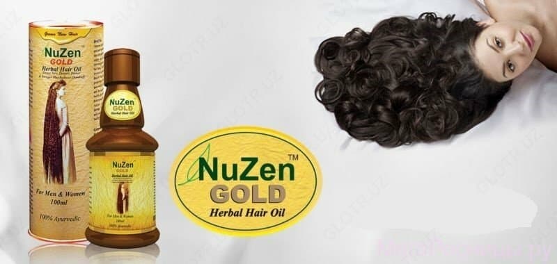 Лечебное травяное масло для роста волос Nuzen gold oil — 4