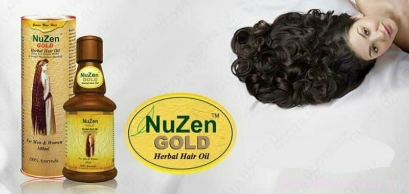 Лечебное травяное масло для роста волос Nuzen gold oil — 7