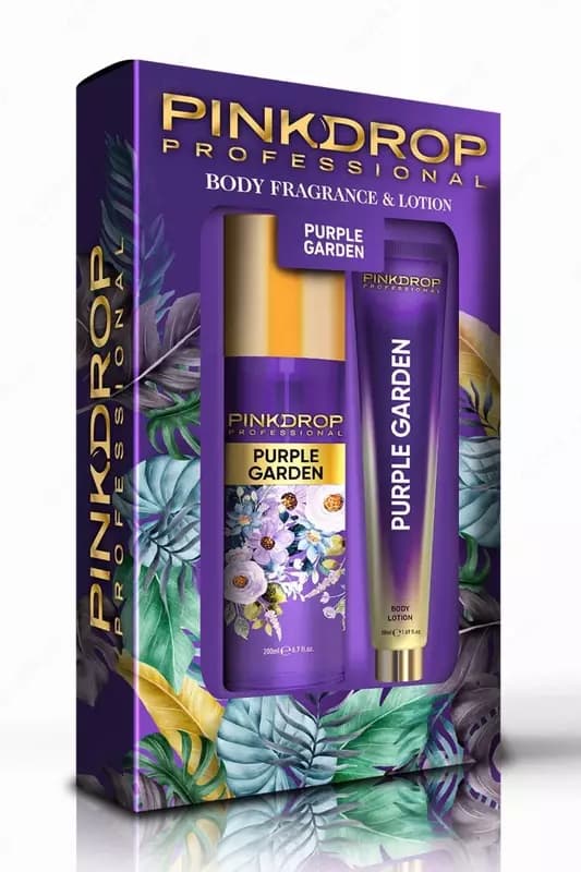 Подарочный набор Pinkdrop Professional Purple Garden спрей и лосьон для тела — 2
