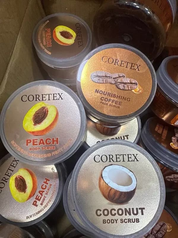 Скраб для тела ”CORETEX” — персик, кофе, кокос — 1