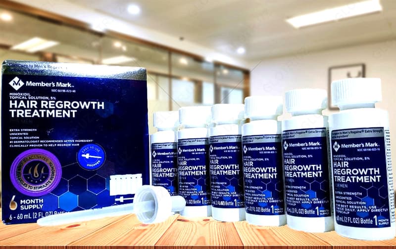 Миноксидил (minoxidil) Member's Mark для роста бороды и волос — 2