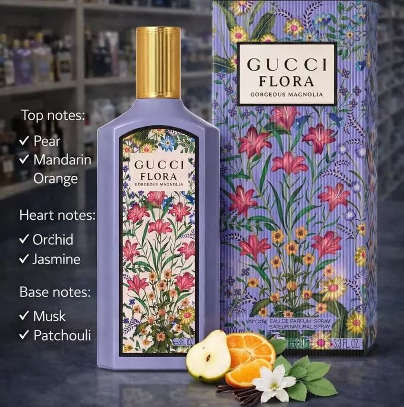 Парфюмерная вода Gucci Flora Gorgeous Magnolia — 1