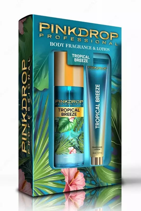 Подарочный набор Pinkdrop Professional Tropical Breeze спрей и лосьон для тела — 2