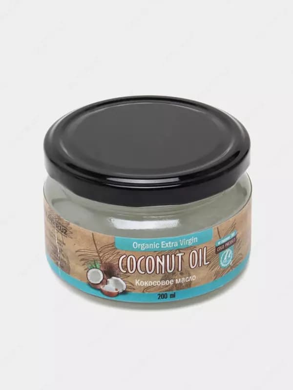 Кокосовое масло "Organic Extra Virgin" 200 мл. — 1