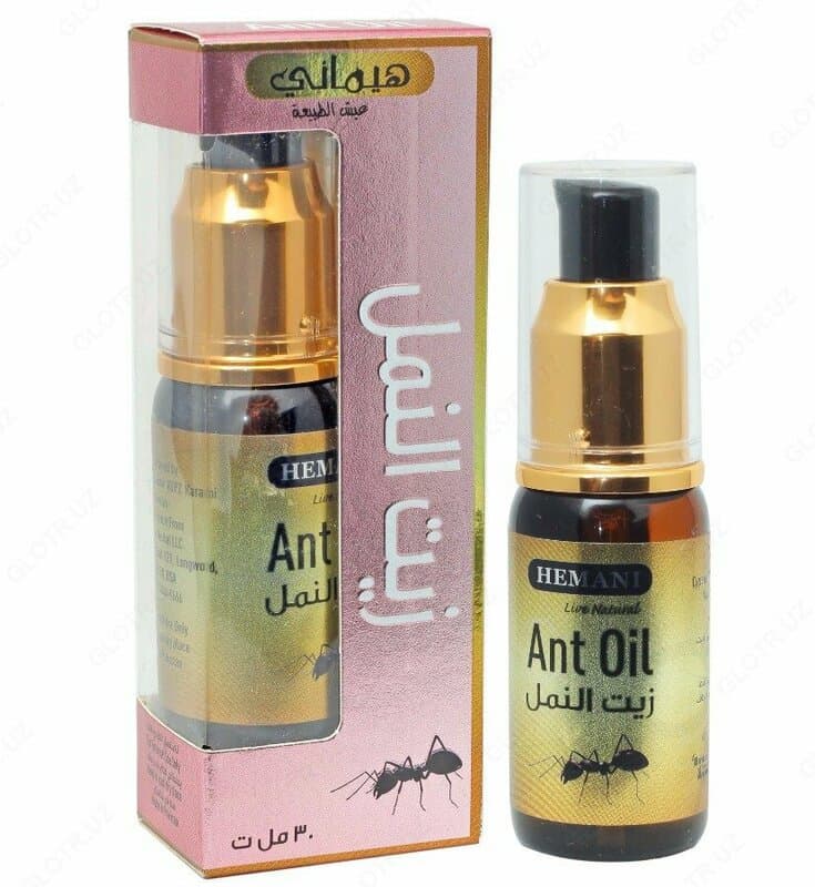 Муравьиное масло Ant oil против роста нежелательных волос от Hemani 30ml — 1
