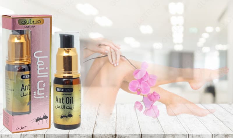 Муравьиное масло Ant oil против роста нежелательных волос от Hemani 30ml — 2
