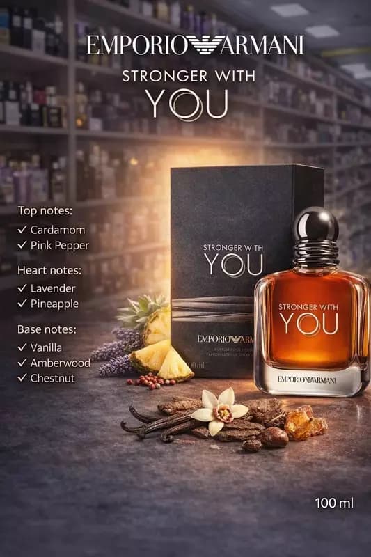 Туалетная вода для мужчин "Emporio Armani" Stronger With You, 100 мл — 4