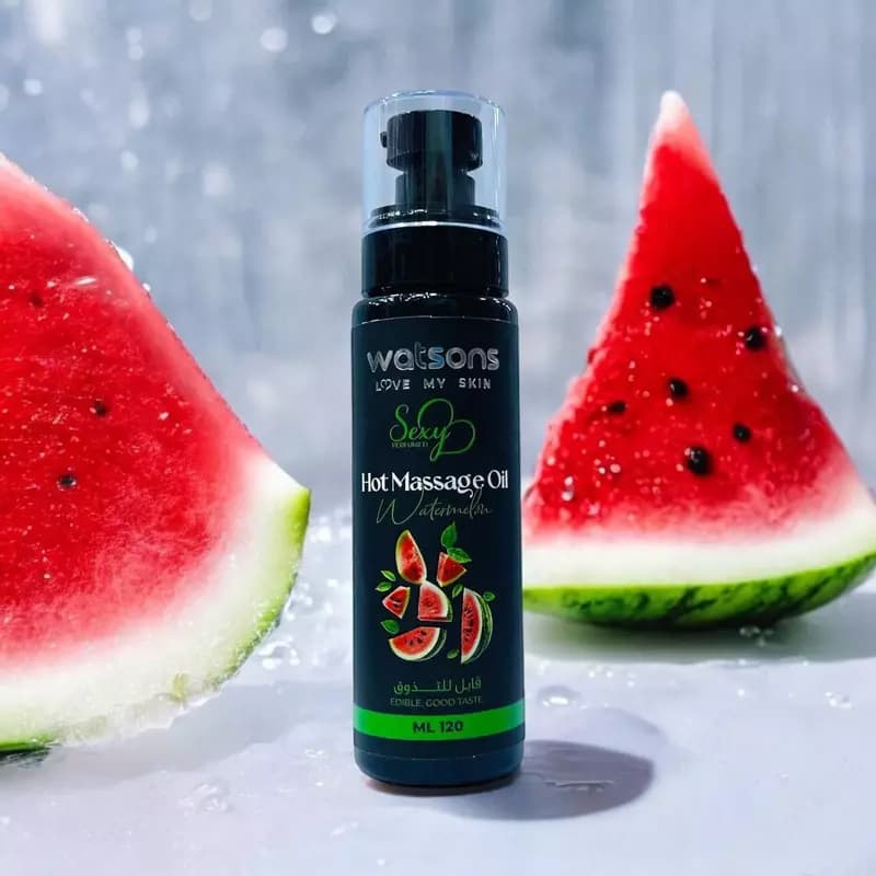 Массажное масло Watsons Hot Massage Oil Watermelon — 1