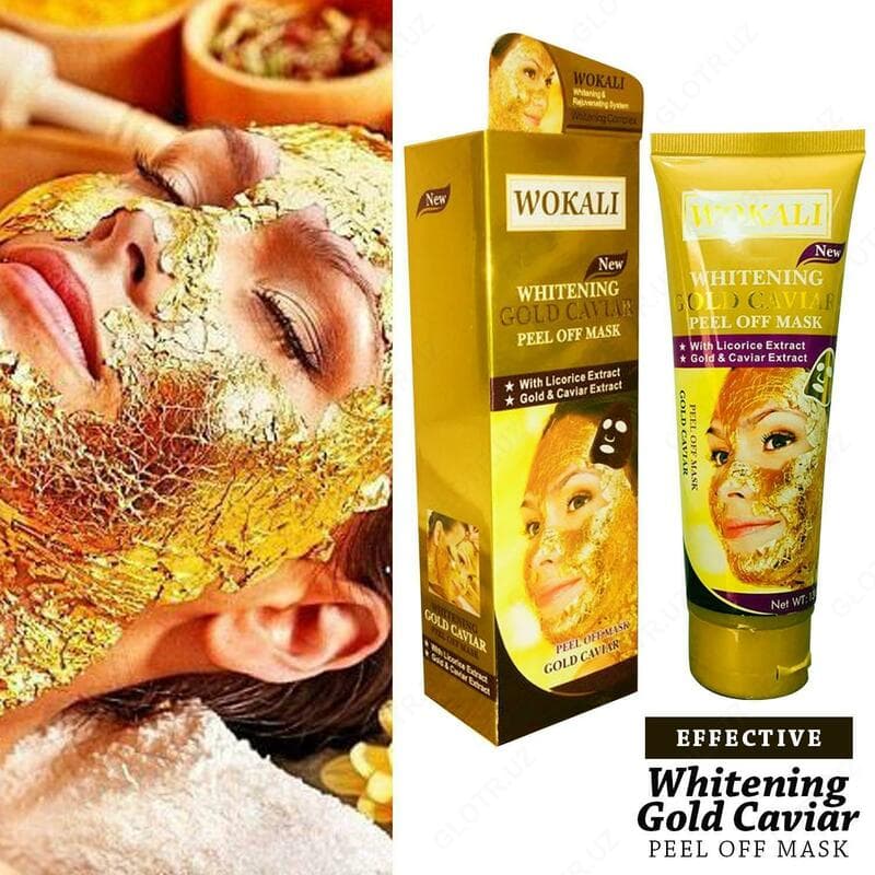 Золотая маска Wokali Whitening Gold Caviar Peel Off Mask — 1