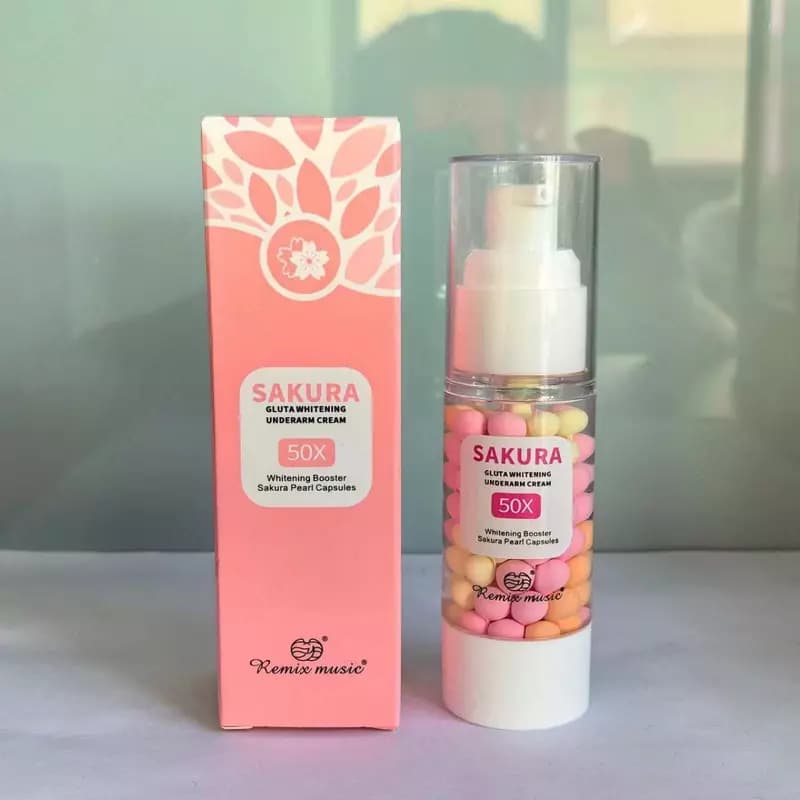Крем для отбеливания подмышек "Sakura Gluta" Brightening Underarm Cream, 30гр. — 1