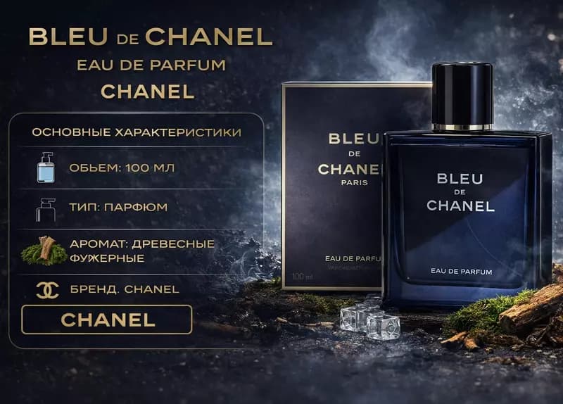 Мужской парфюм Bleu de Chanel Eau de Parfum — 1