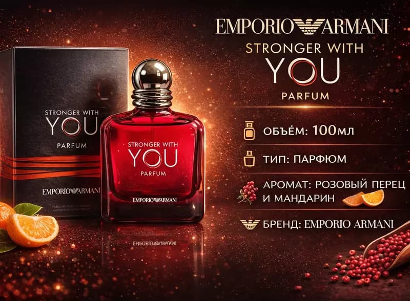 Мужской парфюм Emporio Armani Stronger With You Parfum — 1