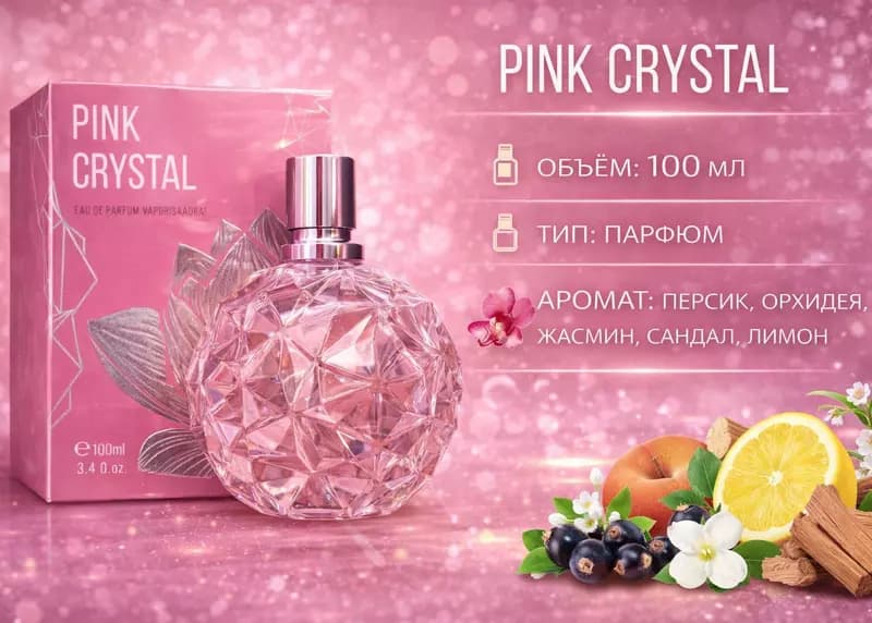 Женский парфюм Delta Parfum Pink Crystal — 1