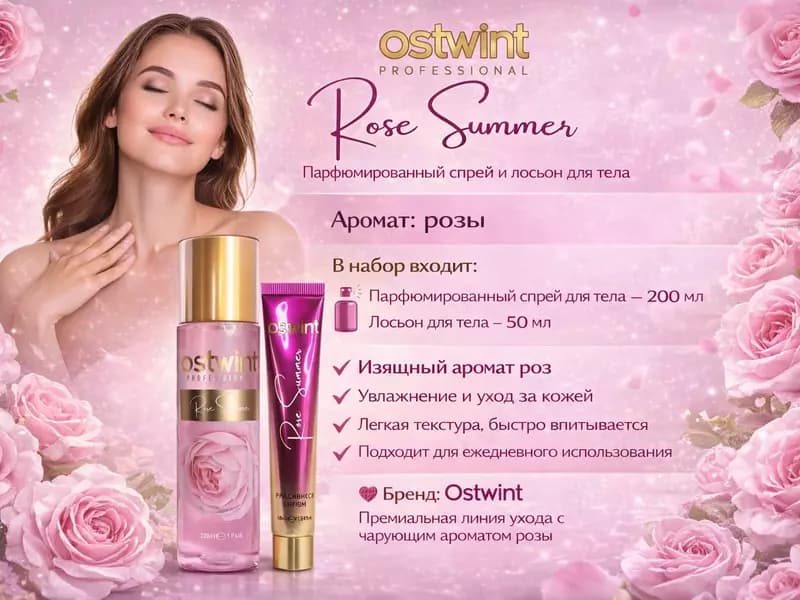 Набор для ухода за телом Ostwint Rose Summer — 1